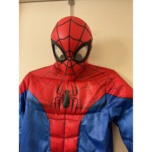 Disguise  KIDS SPIDER-MAN PADDED JUMPSUIT COSTUME W/ GLOVES & MASK SIZE 6~8